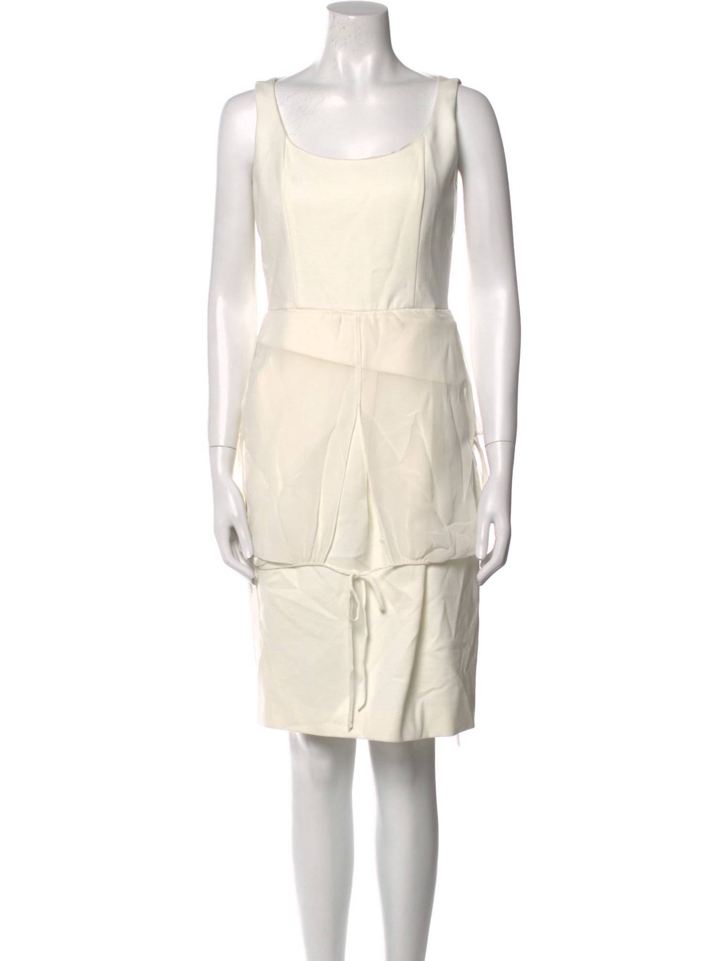 Akris Punto Scoop Neck Knee-Length Dress