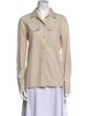 Akris Punto Long Sleeve Button-Up Top