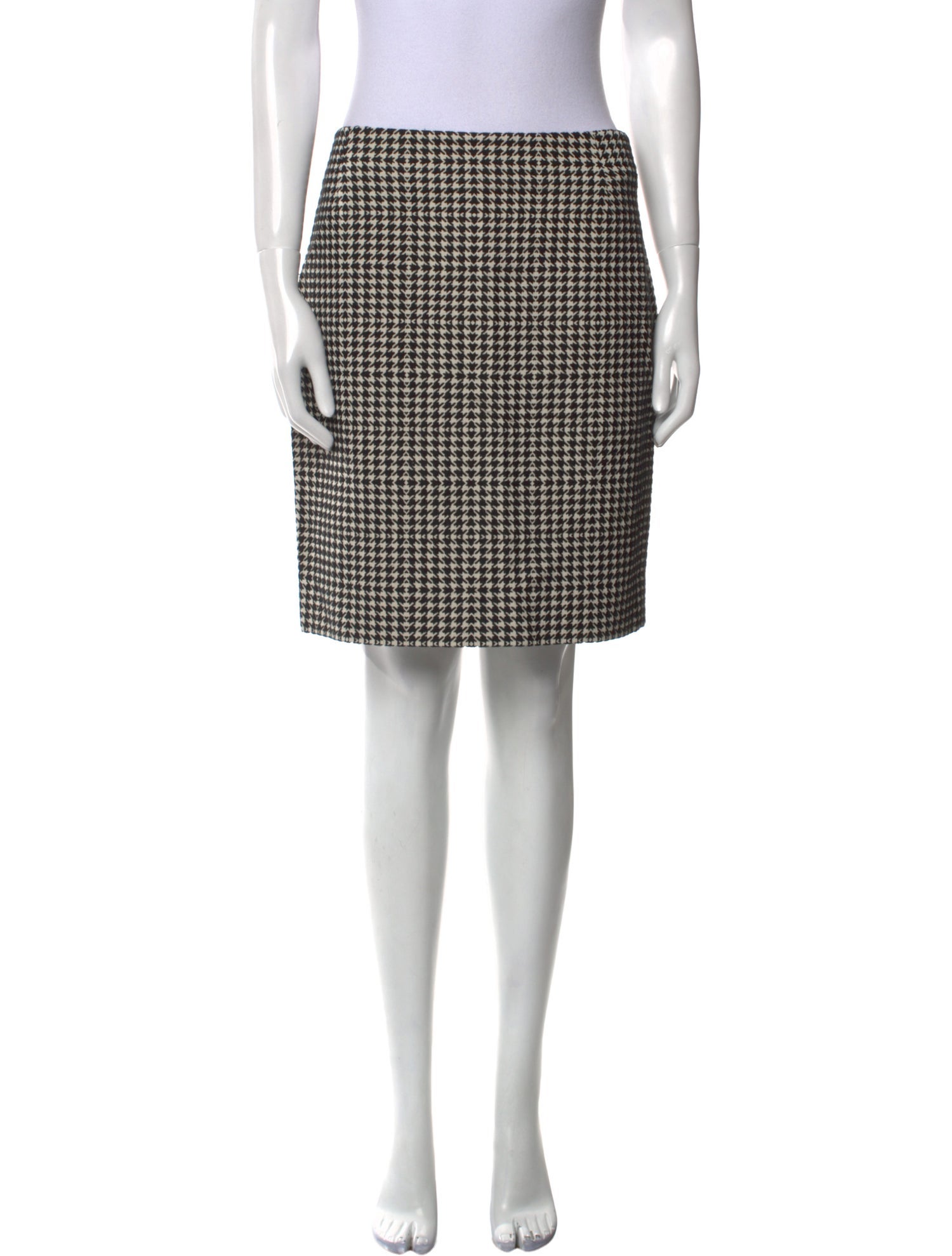 Akris Punto Plaid Print Knee-Length Skirt