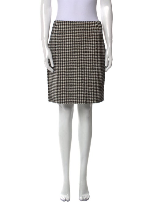 Akris Punto Plaid Print Knee-Length Skirt