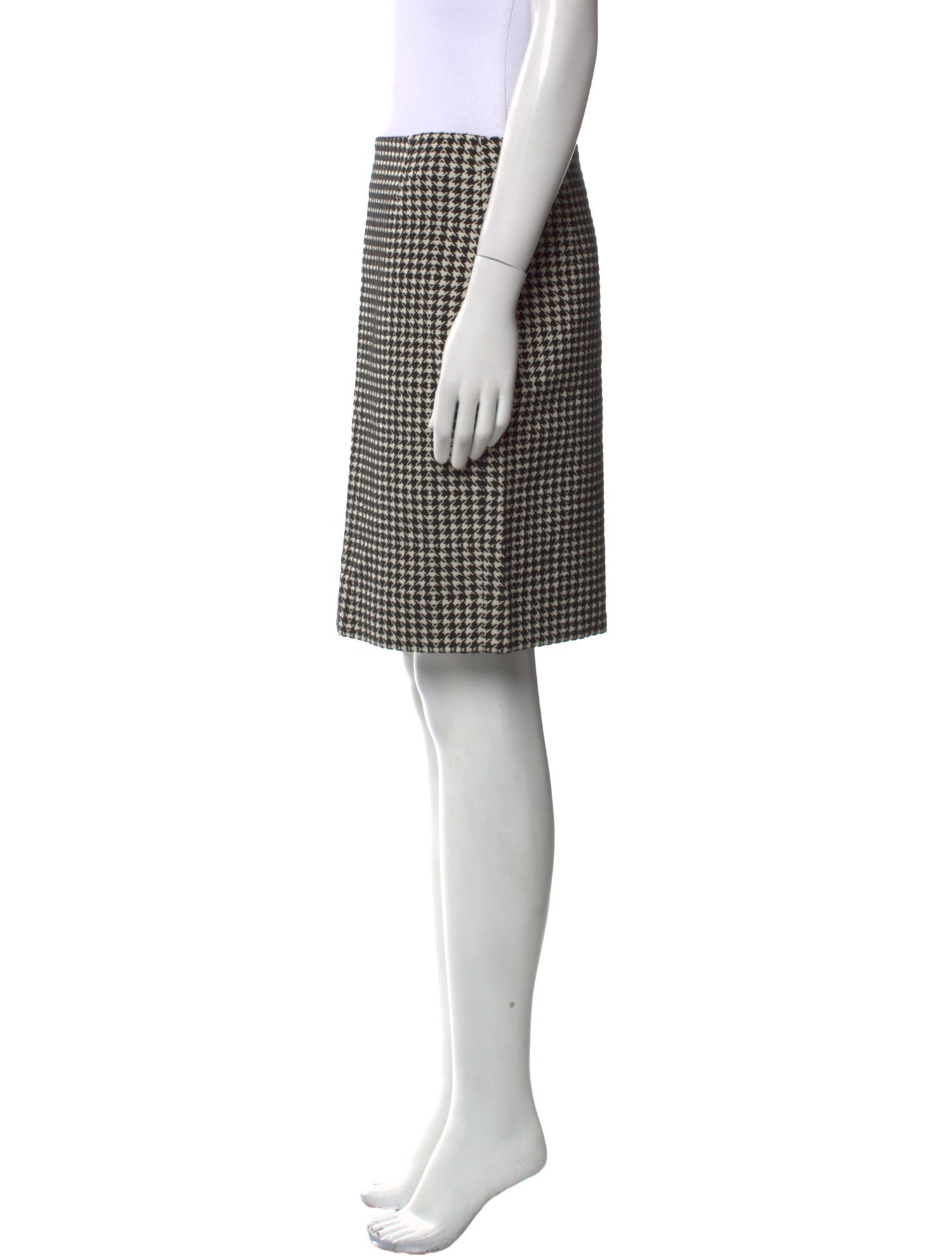 Akris Punto Plaid Print Knee-Length Skirt