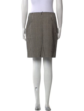 Akris Punto Plaid Print Knee-Length Skirt