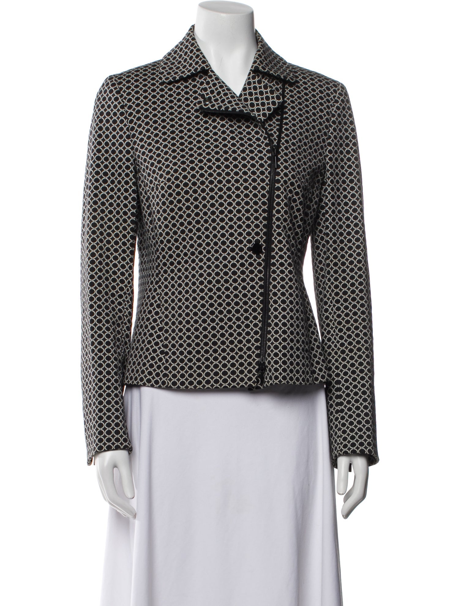 Akris Punto Printed Biker Jacket