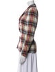 Akris Punto Virgin Wool Plaid Print Blazer