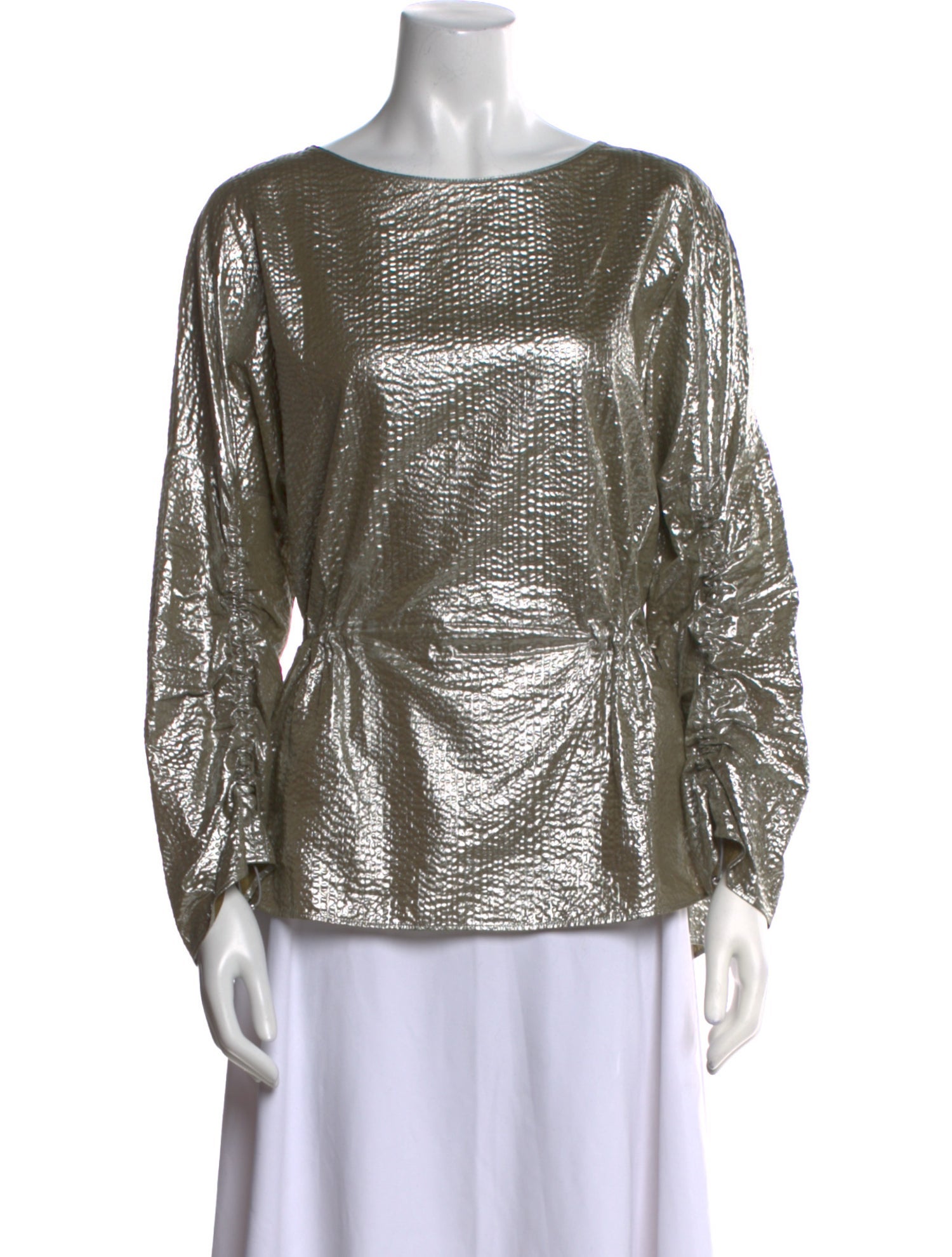 Akris Punto Bateau Neckline Long Sleeve Top