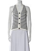 Akris Punto Striped V-Neck Sweater