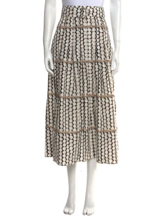 Akris Punto Vegan Patent Leather Midi Length Skirt