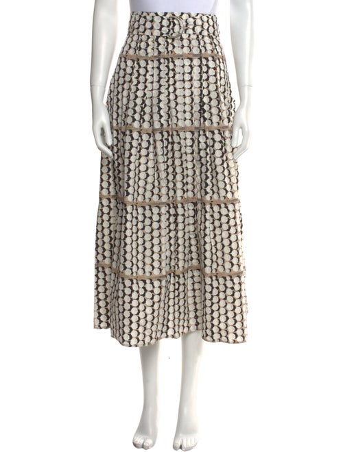 Akris Punto Vegan Patent Leather Midi Length Skirt