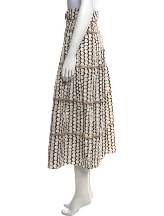 Akris Punto Vegan Patent Leather Midi Length Skirt