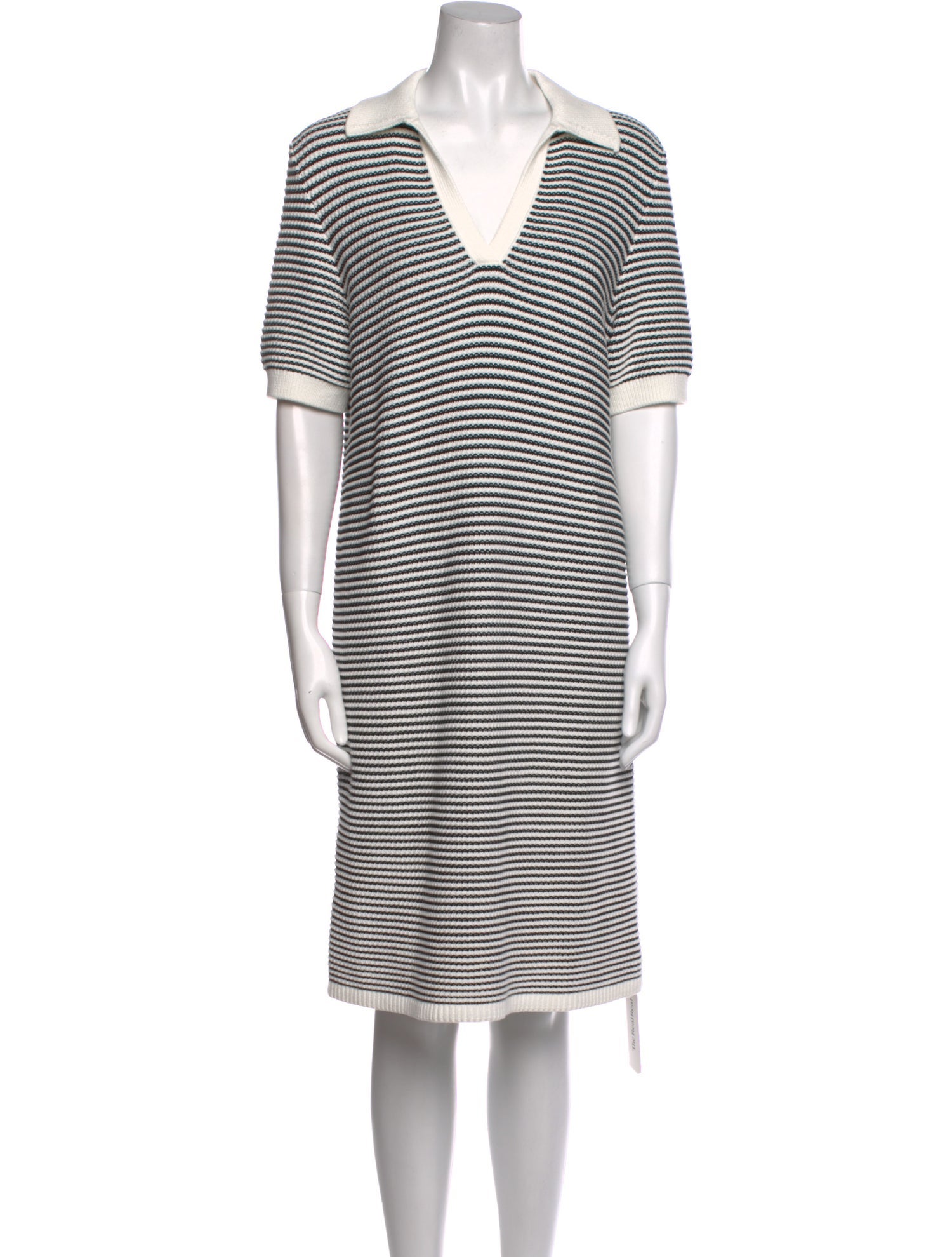 Akris Punto Striped Knee-Length Dress