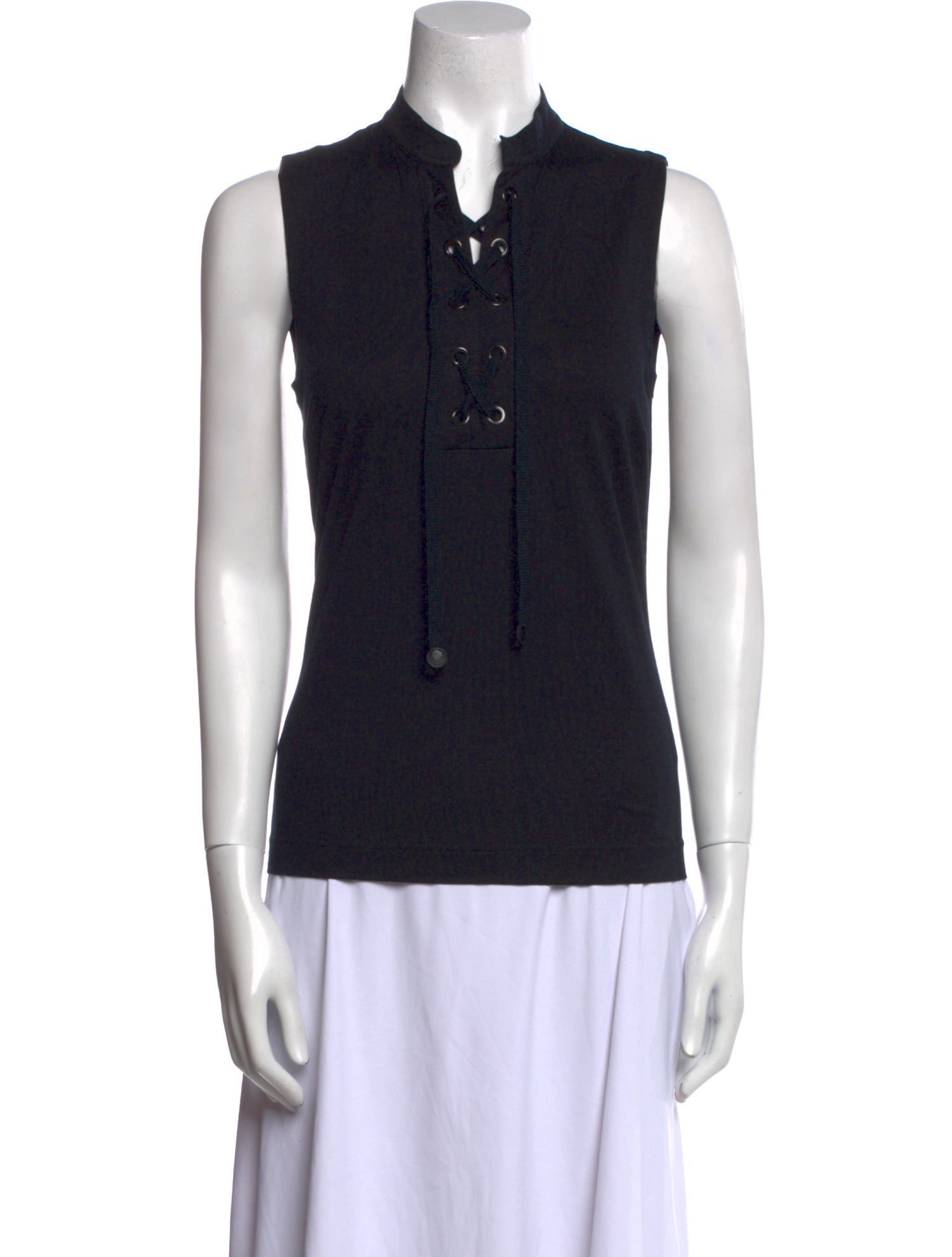Akris Punto V-Neck Sleeveless Polo