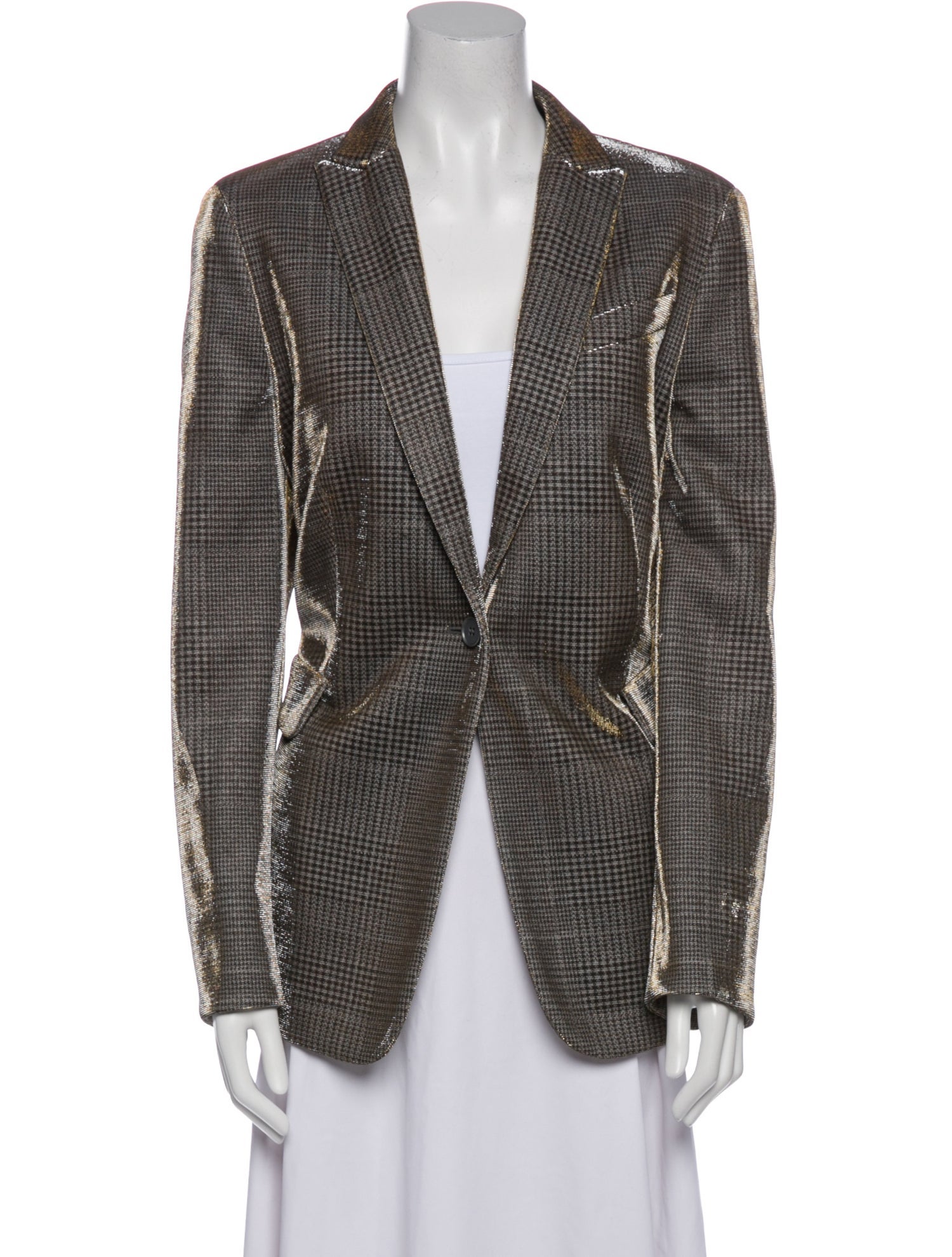 Akris Punto Plaid Print Blazer