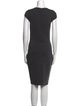 Akris Punto Crew Neck Knee-Length Dress