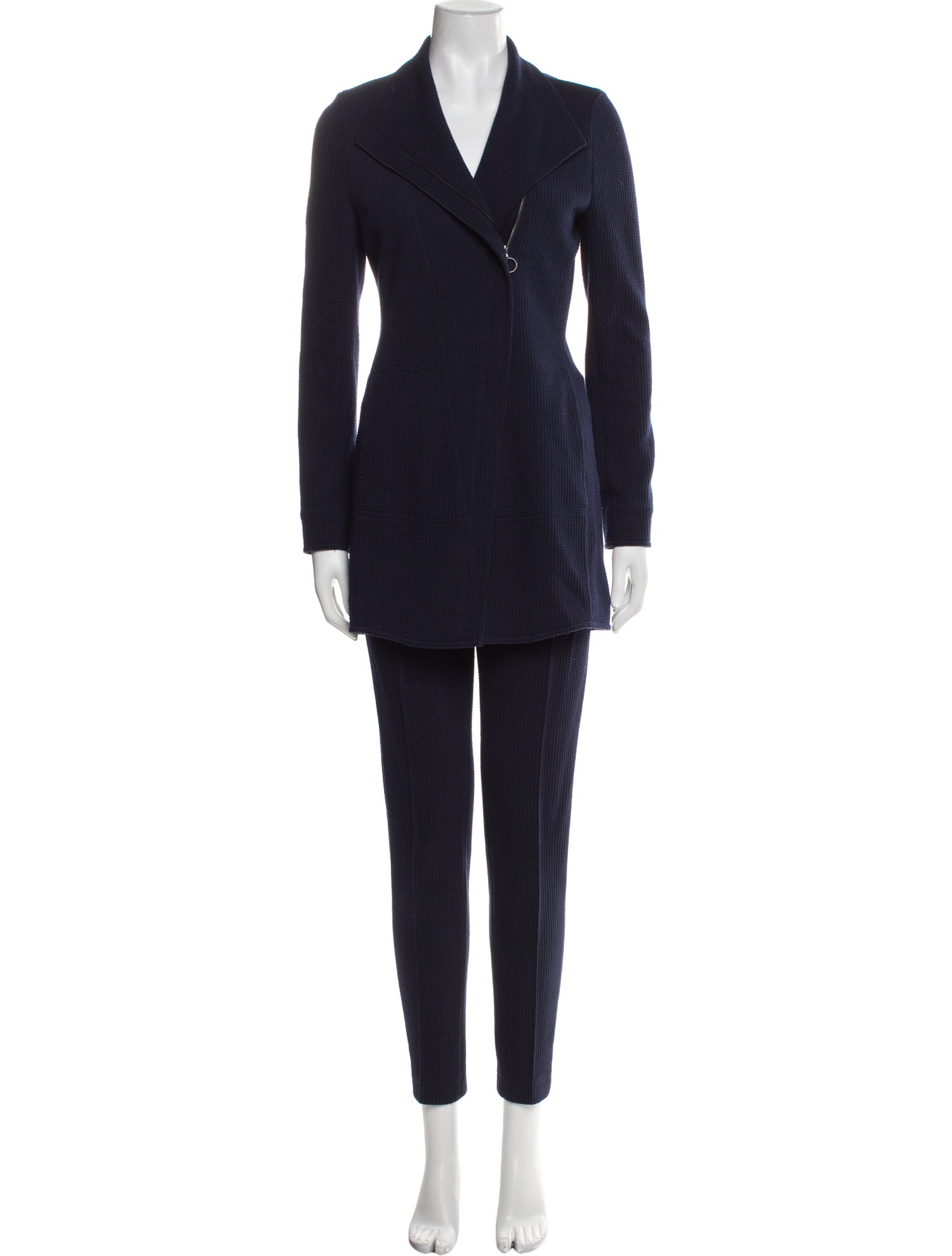 Akris Punto Nylon Leather Trim Embellishment Pant Set