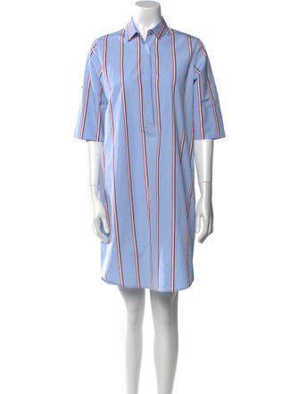 Akris Punto Striped Knee-Length Dress