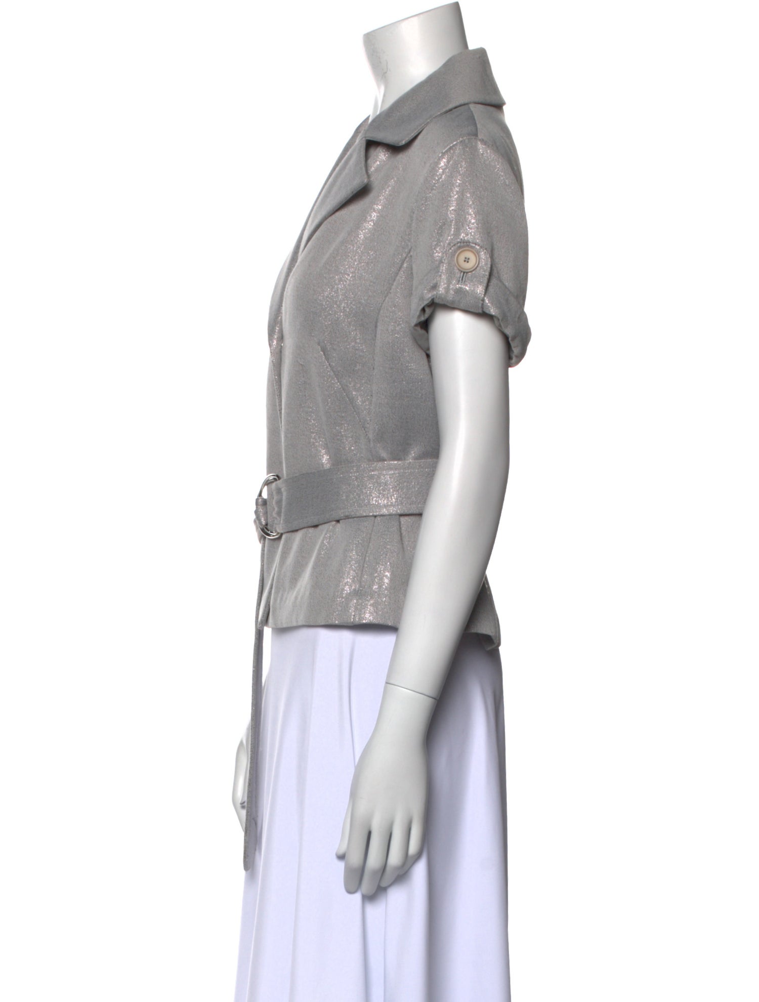 Akris Punto Cowl Neck Short Sleeve Top