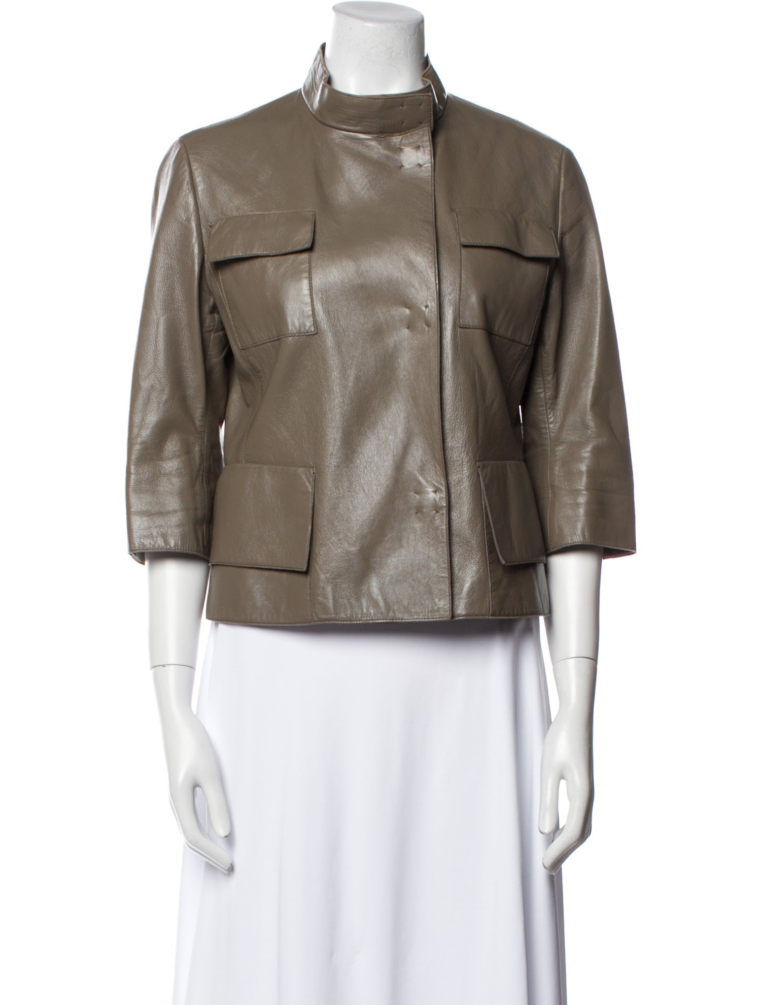 Akris Punto Lambskin Biker Jacket