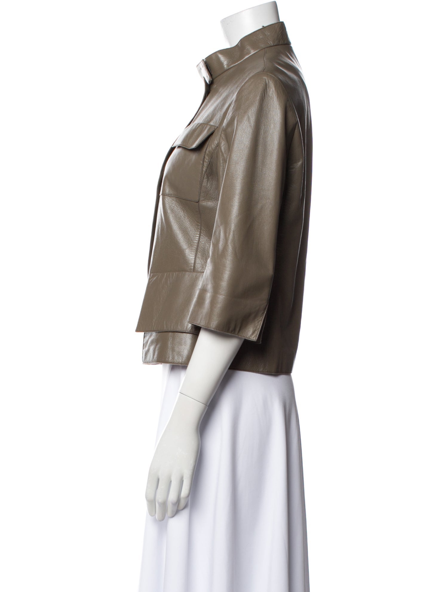 Akris Punto Lambskin Biker Jacket