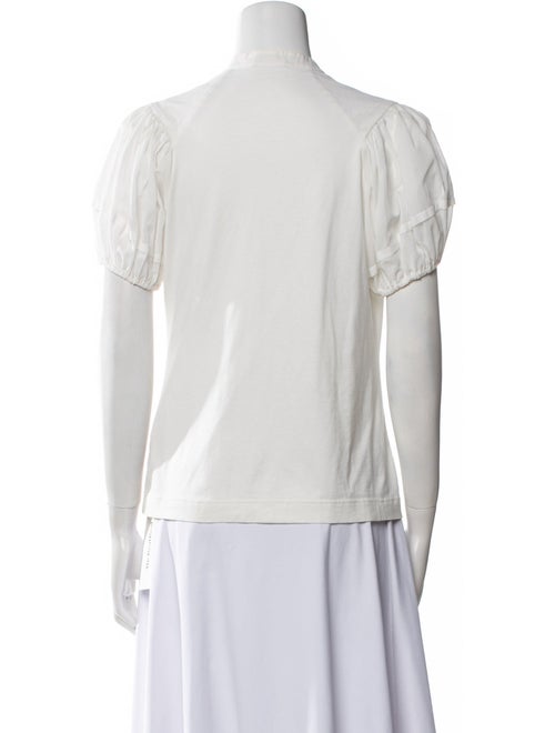 Akris Punto V-Neck Short Sleeve Blouse