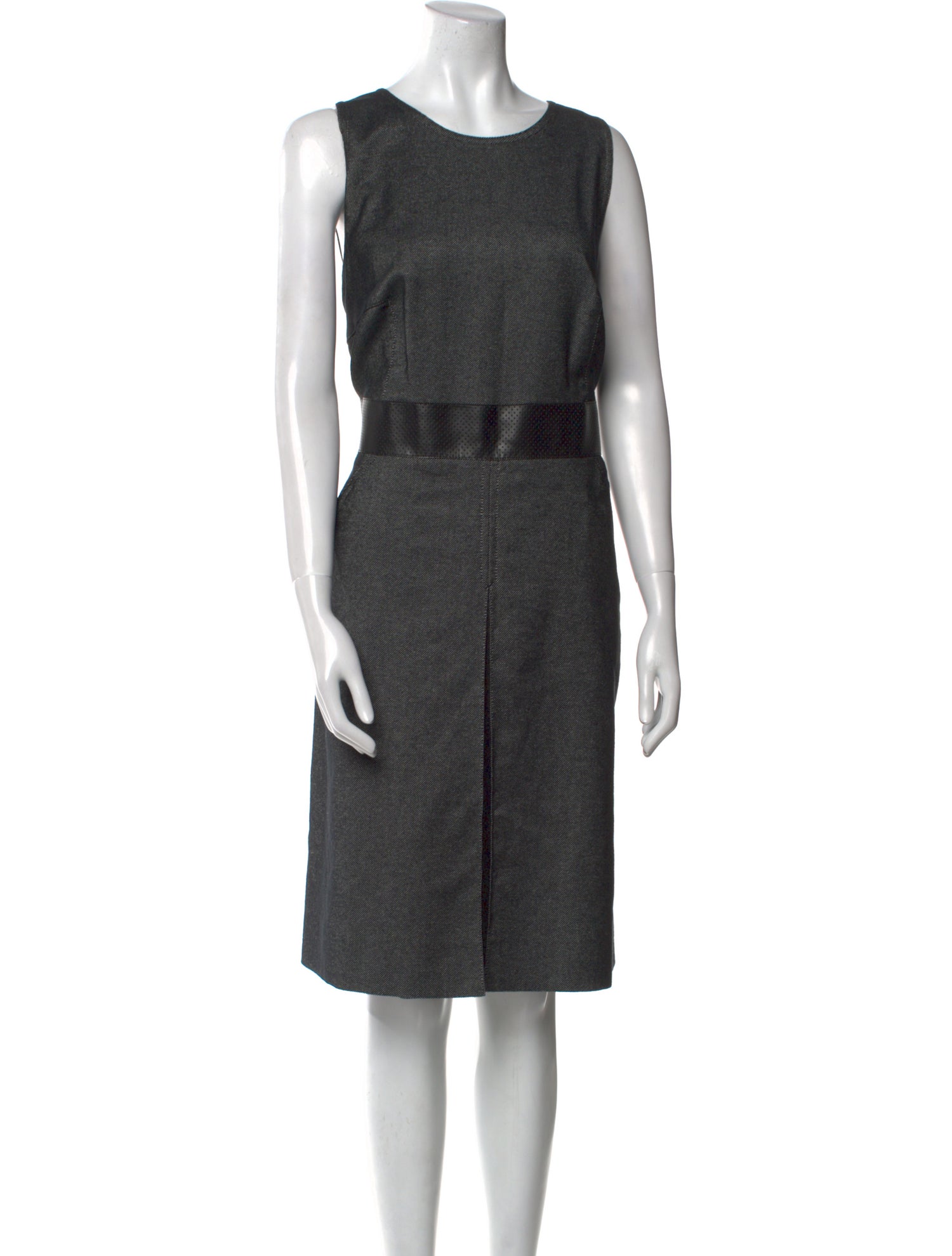 Akris Punto Scoop Neck Knee-Length Dress