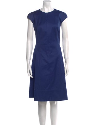 Akris Punto Crew Neck Knee-Length Dress