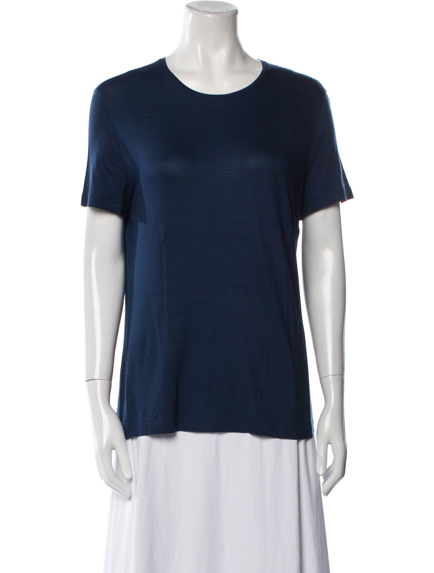Akris Punto Scoop Neck Short Sleeve T-Shirt