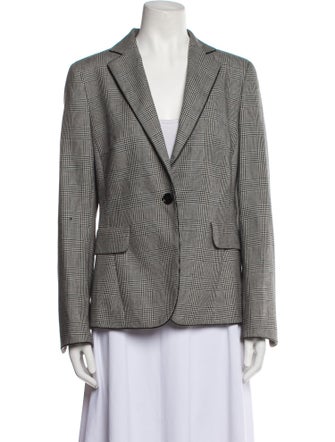 Akris Punto Wool Houndstooth Print Blazer
