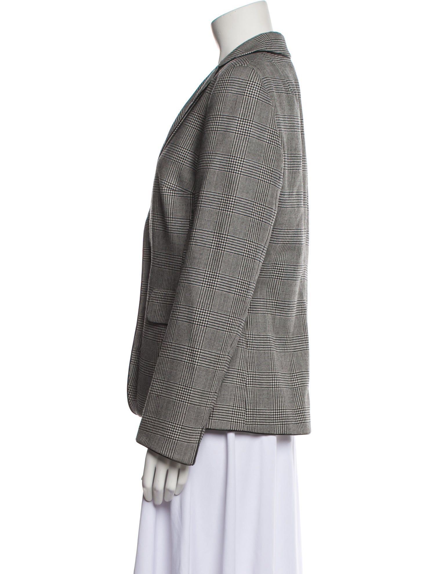 Akris Punto Wool Houndstooth Print Blazer