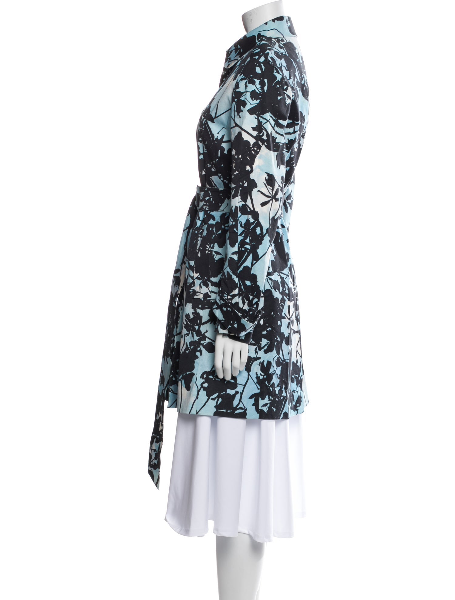 Akris Punto Printed Trench Coat