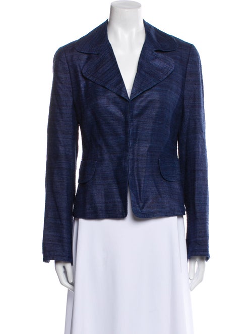 Akris Punto Silk Striped Blazer