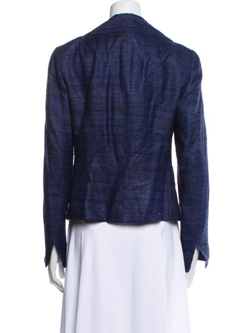 Akris Punto Silk Striped Blazer