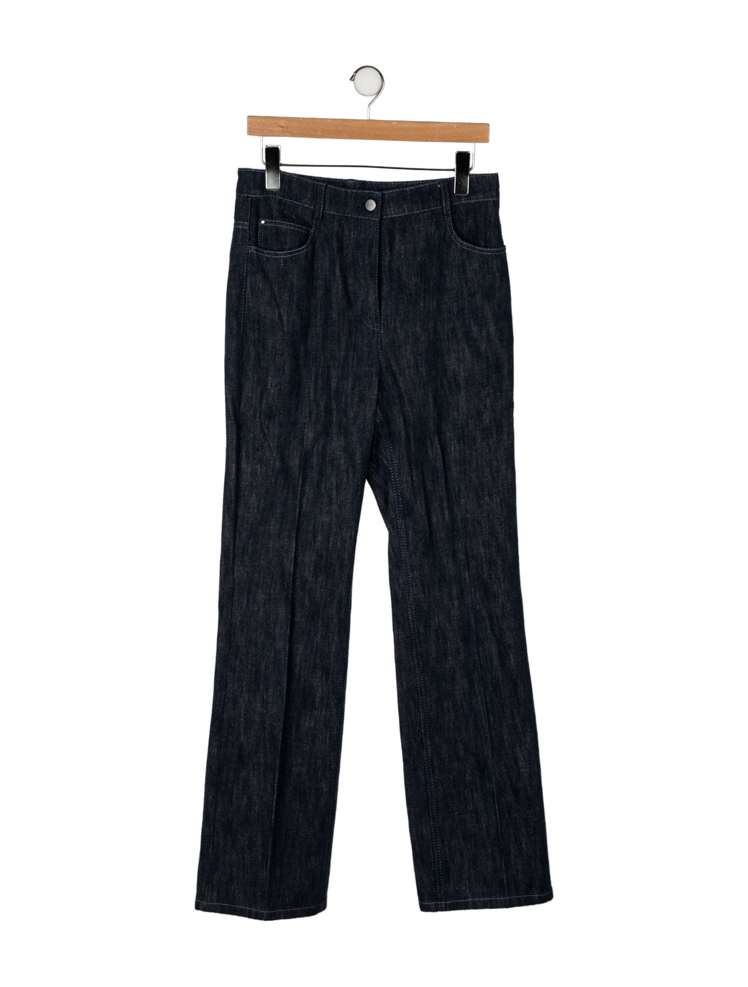 Akris Punto Mid-Rise Wide Leg Jeans