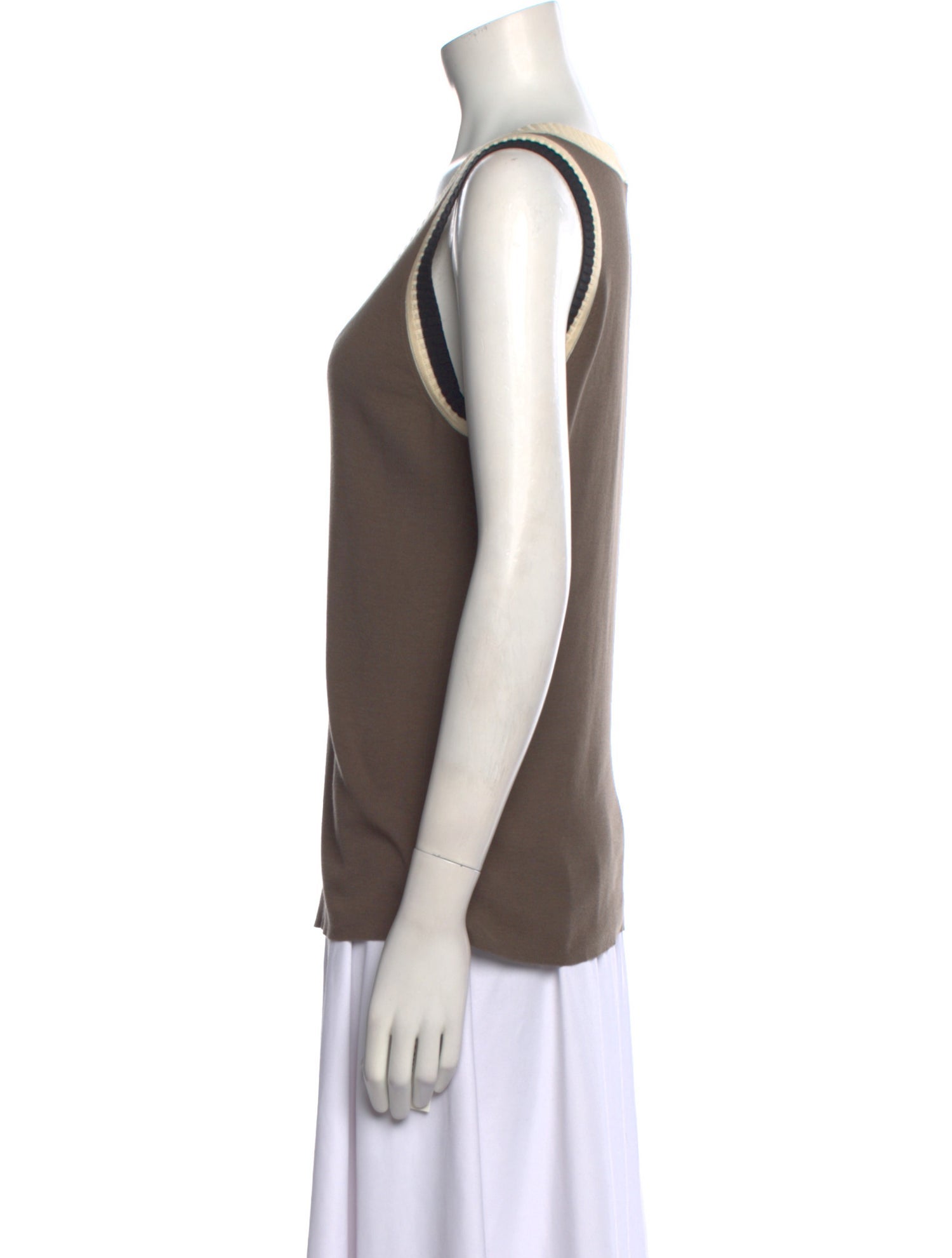 Akris Punto Scoop Neck Sleeveless Top