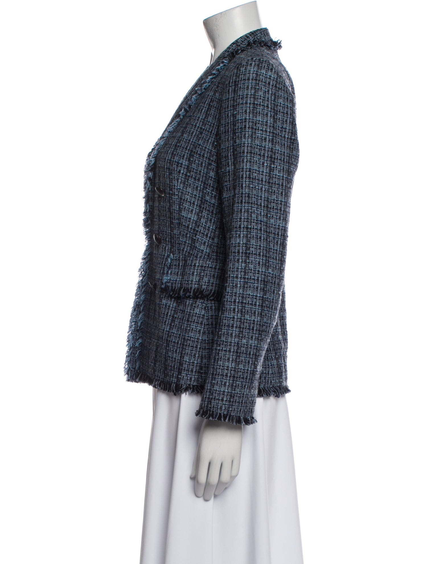 Akris Punto Tweed Pattern Blazer