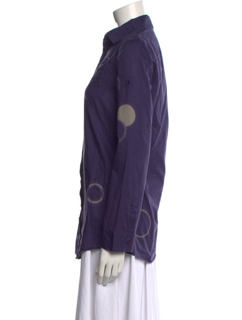 Akris Punto Long Sleeve Button-Up Top