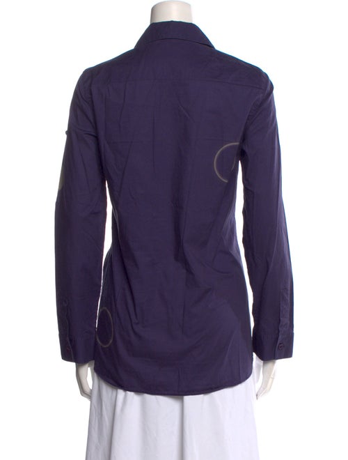 Akris Punto Long Sleeve Button-Up Top