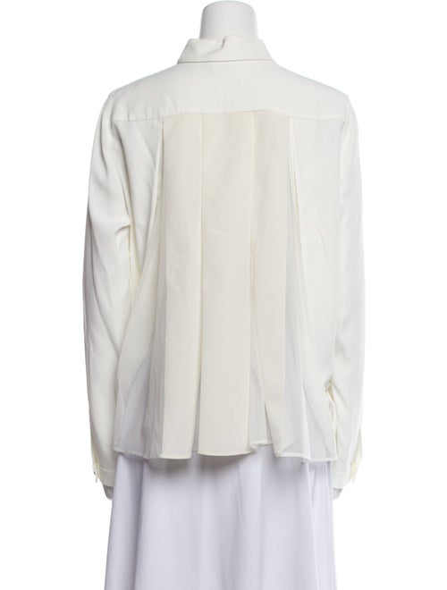 Akris Punto Long Sleeve Button-Up Top