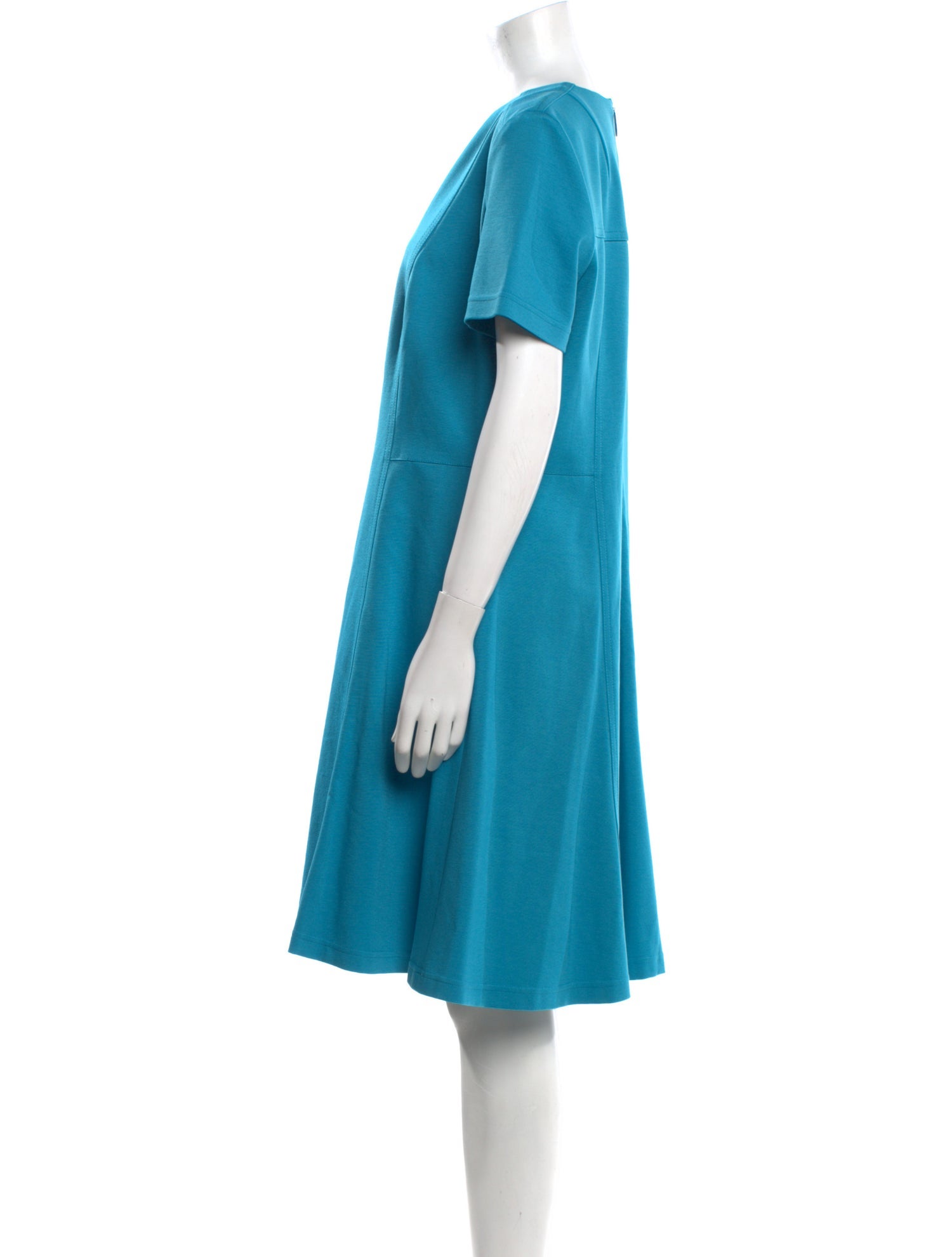 Akris Punto V-Neck Knee-Length Dress