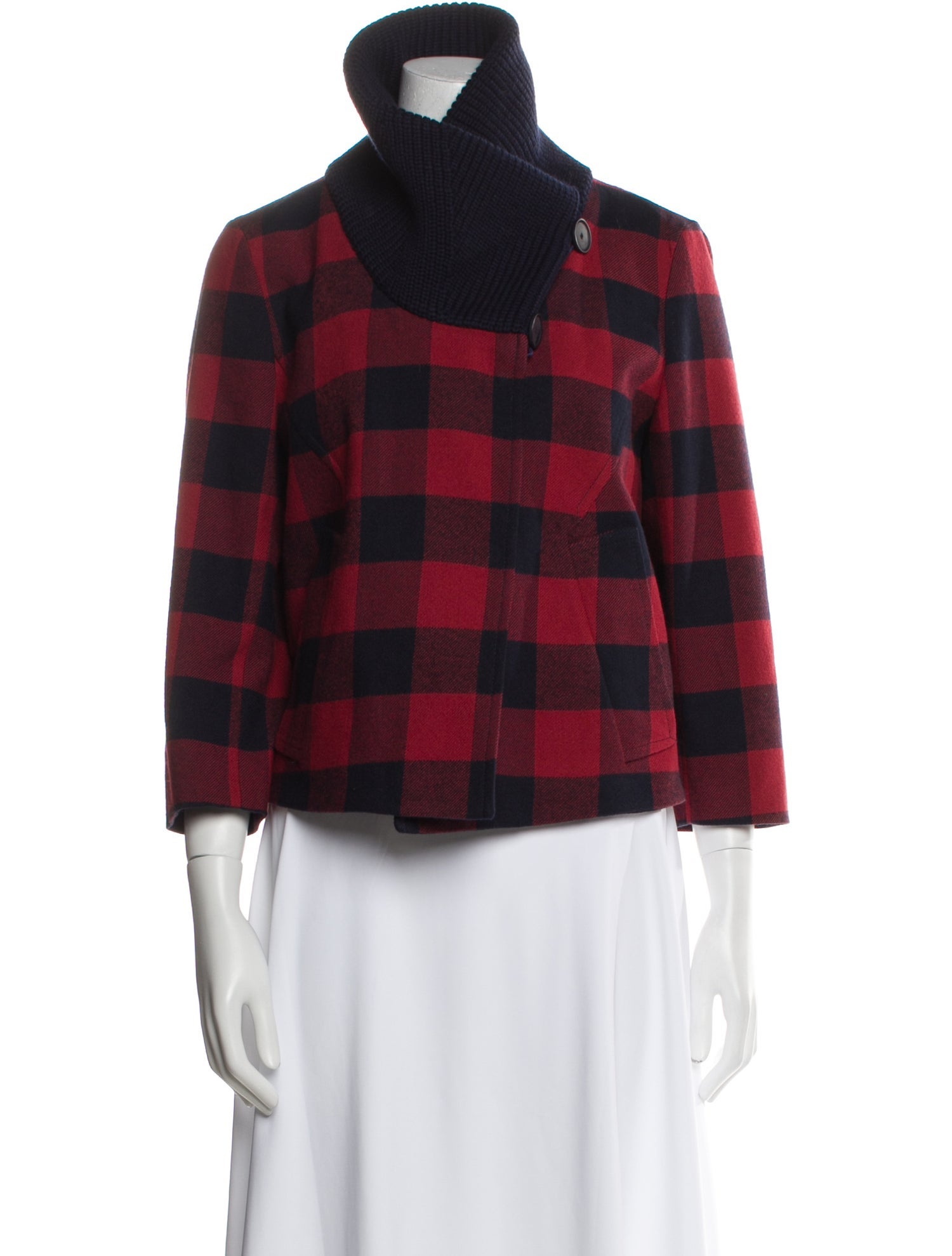 Akris Punto Plaid Print Jacket