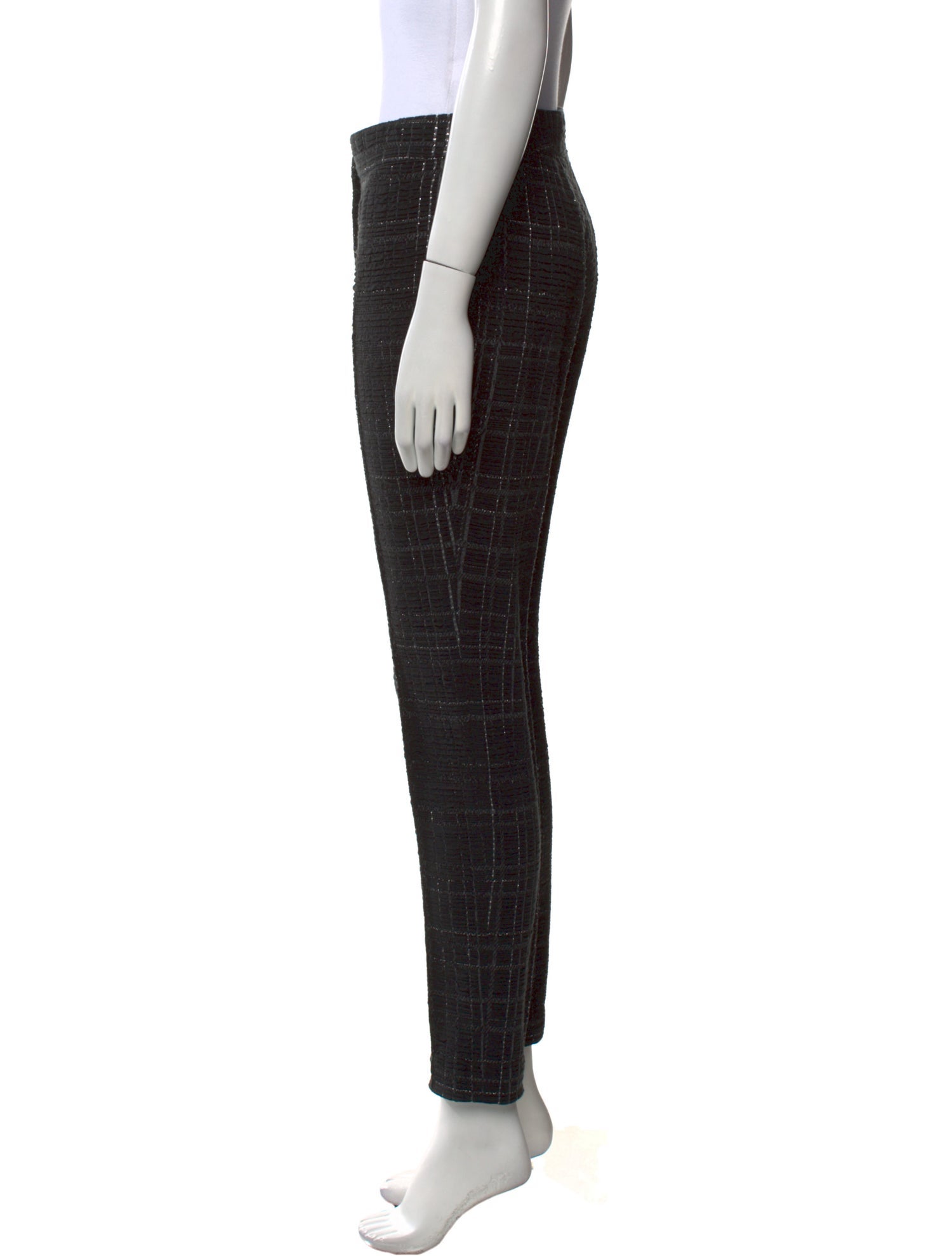 Akris Punto Plaid Print Skinny Leg Pants