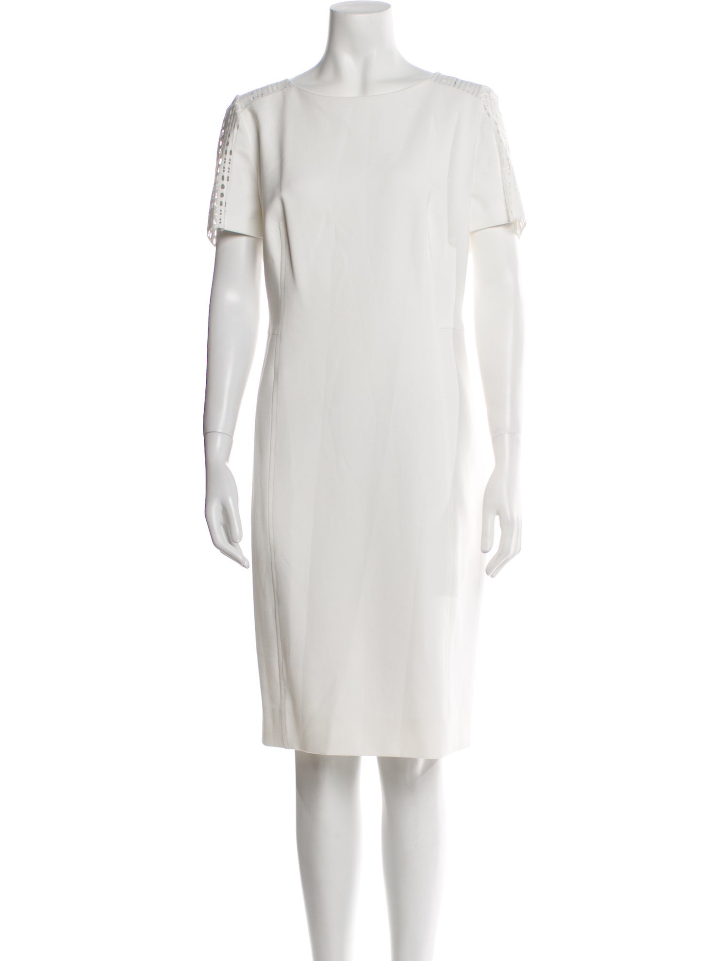 Akris Punto Bateau Neckline Knee-Length Dress