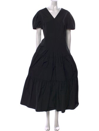 Akris Punto V-Neck Long Dress