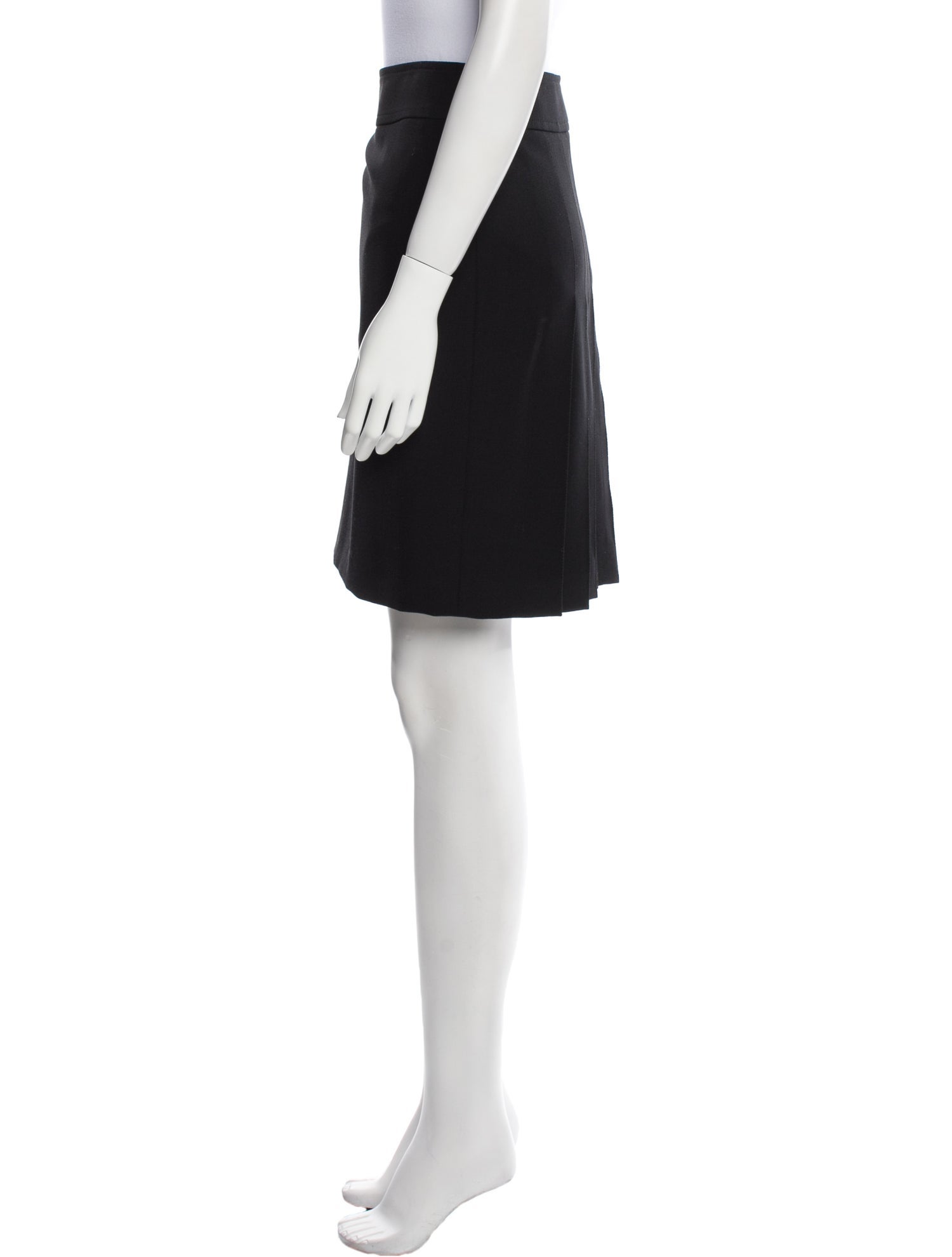 Akris Punto Pleated Accents Knee-Length Skirt