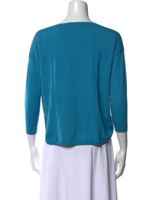 Akris Punto Wool Bateau Neckline Crop Top