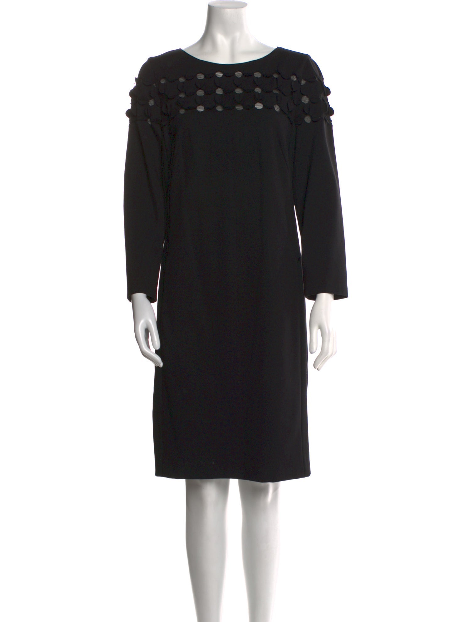 Akris Punto Bateau Neckline Knee-Length Dress