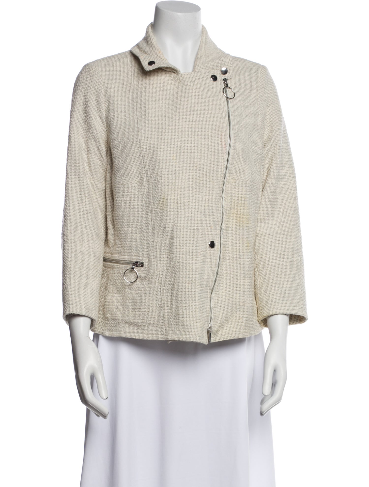 Akris Punto Tweed Pattern Blazer