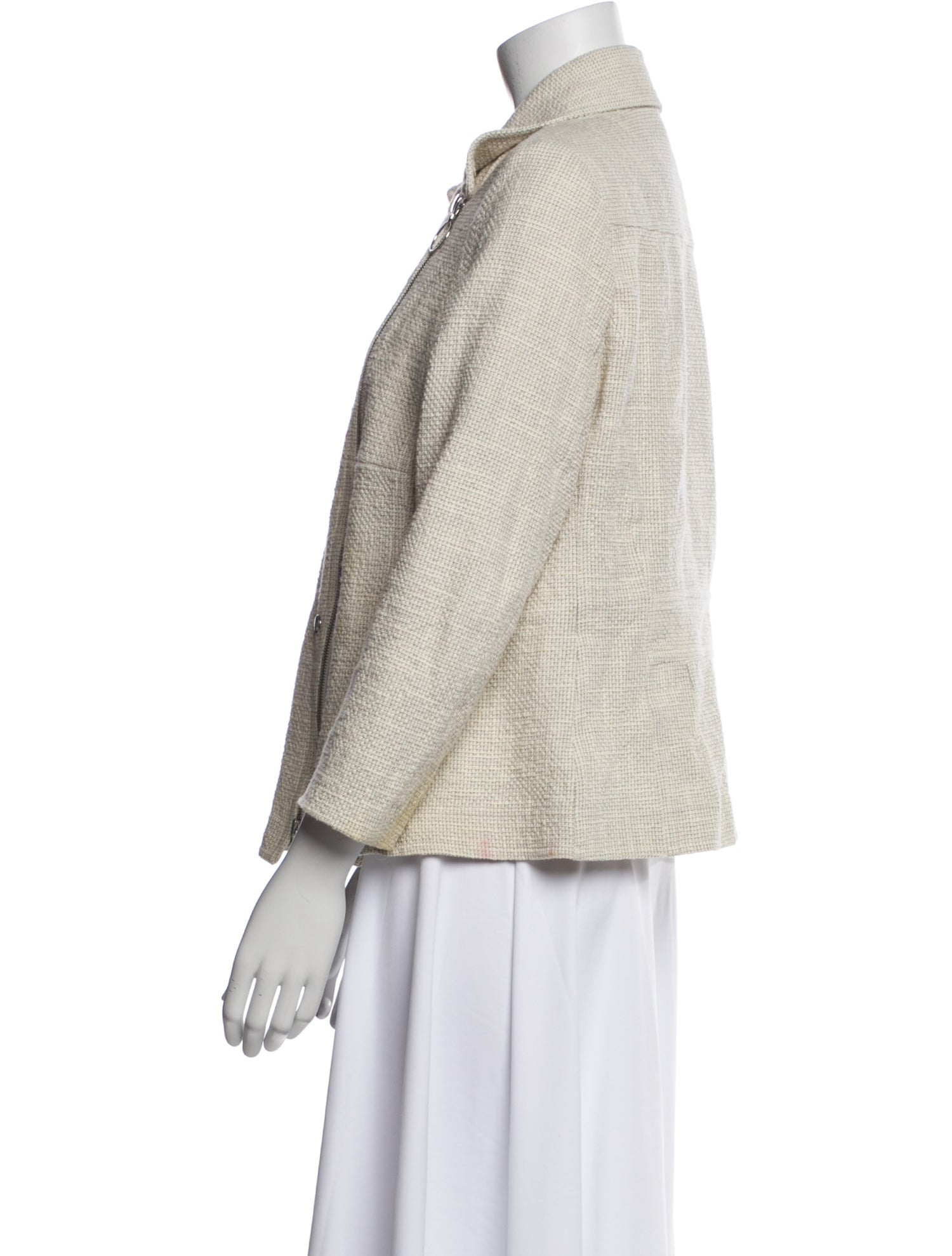 Akris Punto Tweed Pattern Blazer