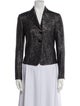 Akris Punto Virgin Wool Printed Blazer