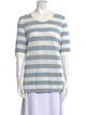 Akris Punto Striped Crew Neck Sweater