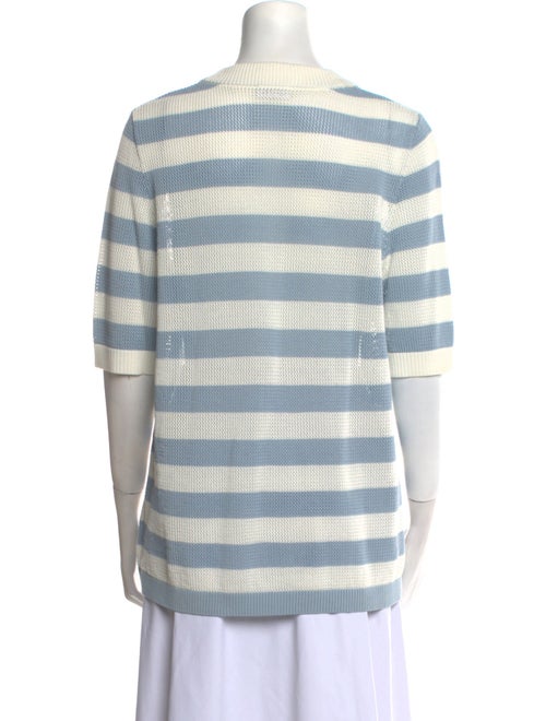 Akris Punto Striped Crew Neck Sweater